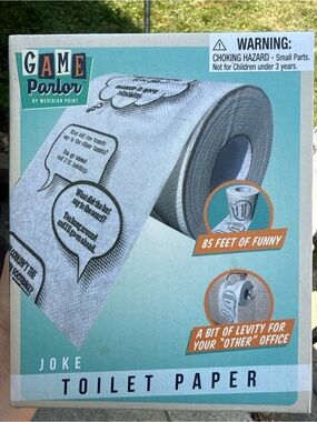 Game Parlor Joke Toilet Paper - Light Blue Packaging